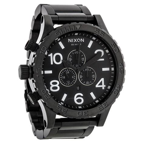 all black watch nixon|waterproof nixon watches.